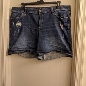 Denim shorts